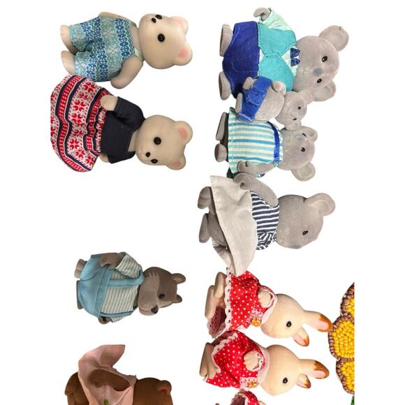 Lot Of Vintage Calico Critters Lab Dog Koala Bear 21 In Total Excellent Conditio - Picture 4 of 6